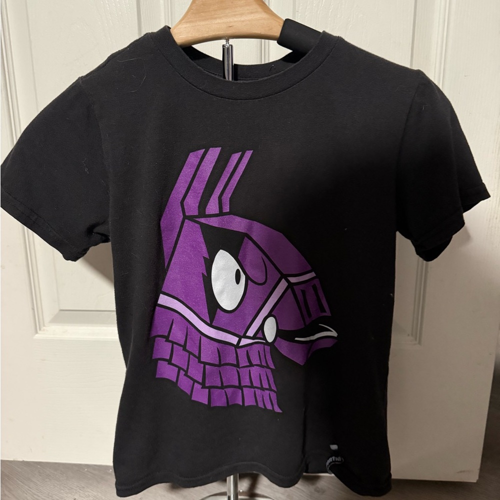 Kids' Black and Purple Fortnite Tee